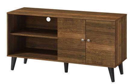 Amidon TV Stand for TVs up to 47.3", with 2 Storage Shelves& 1 Cabinet, Modern Entertainment Centre for TV in Living Room in Brown