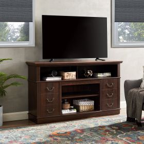 Vintage drawer Traditional TV Media Stand Farmhouse Rustic Entertainment Console for TV Up to 65" with Open and Closed Storage Space, Espresso