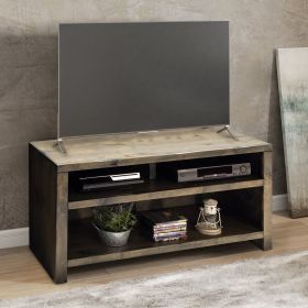 Joshua Creek 48 inch TV Stand for TVs up to 55 inches, No Assembly Required, Barnwood Finish