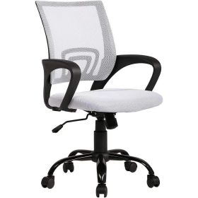 Mesh Swivel Office Desk Chair (Color: White)