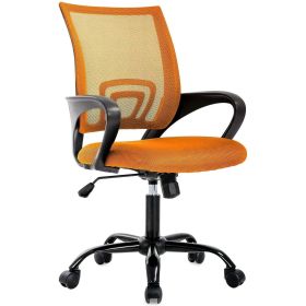 Mesh Swivel Office Desk Chair (Color: Orange)