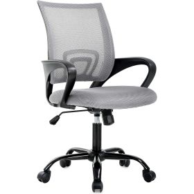 Mesh Swivel Office Desk Chair (Color: Grey)