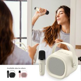 Ethos 'Hearts Melody'Portable Karaoke Machine (Color: Cream)