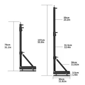 Wall Mount Boom Arm Heavy Wall Mount Bracket Stand Boom Arm Projector for Photography Studio Softbox Video Strobe Ring Lights (Color: 135cm)