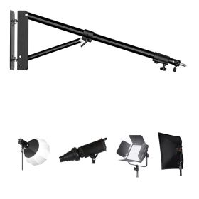 135cm 170cm Wall Mount Boom Arm Projector Bracket for Photography Studio Video Strobe Lights Horizontal and Vertical Rotatable (Color: 170cm)