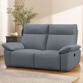Double Reclining Chairs for Adults, Wall Hugger Recliners for Small Spaces, Love Seat Couches Sofa Reclinable for Living Room, Home Theater Seati (Main Material: Fabric, Main Color: Dark Gray)